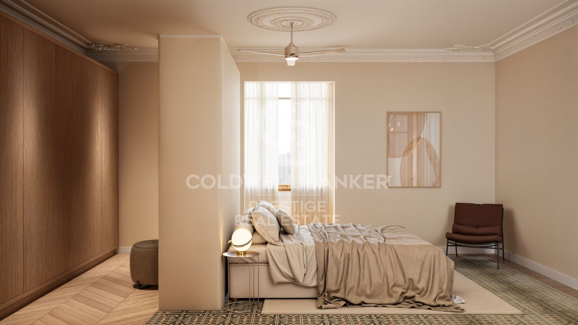 Apartment with representative architectural elements. 'La Dreta de l'Eixample ', Barcelona