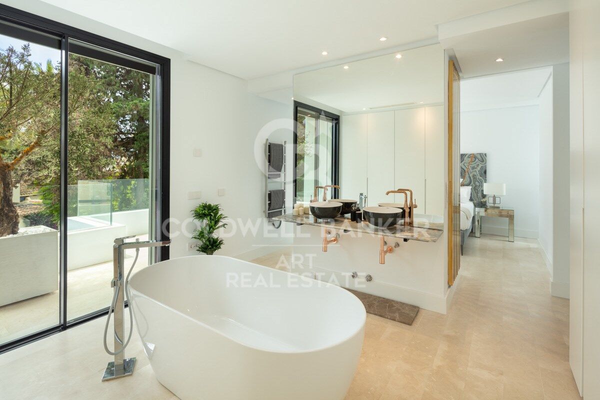 Stunning designer villa just steps from the beach on Marbella's Golden Mile