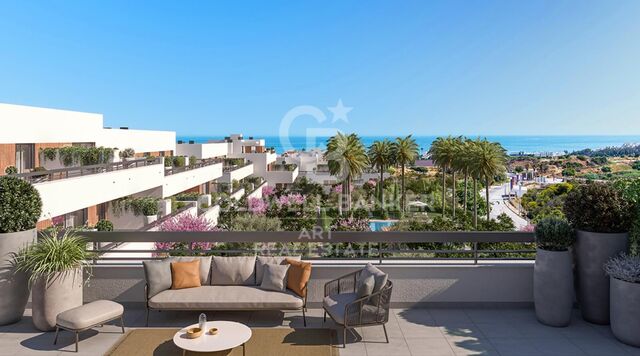 Amplios apartamentos con orientación suroeste en Estepona