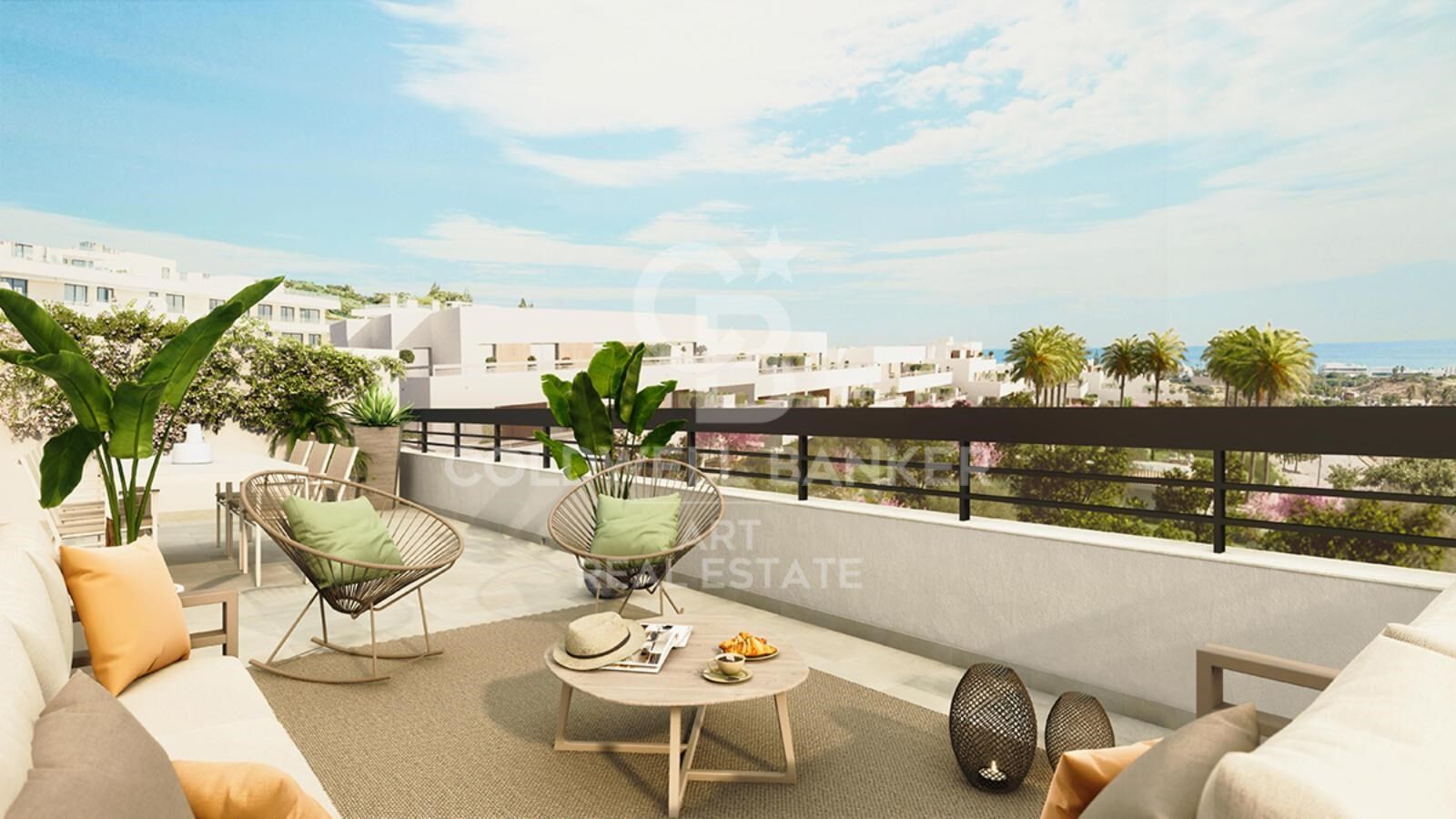 Spacious apartments with southwest orientation in Estepona