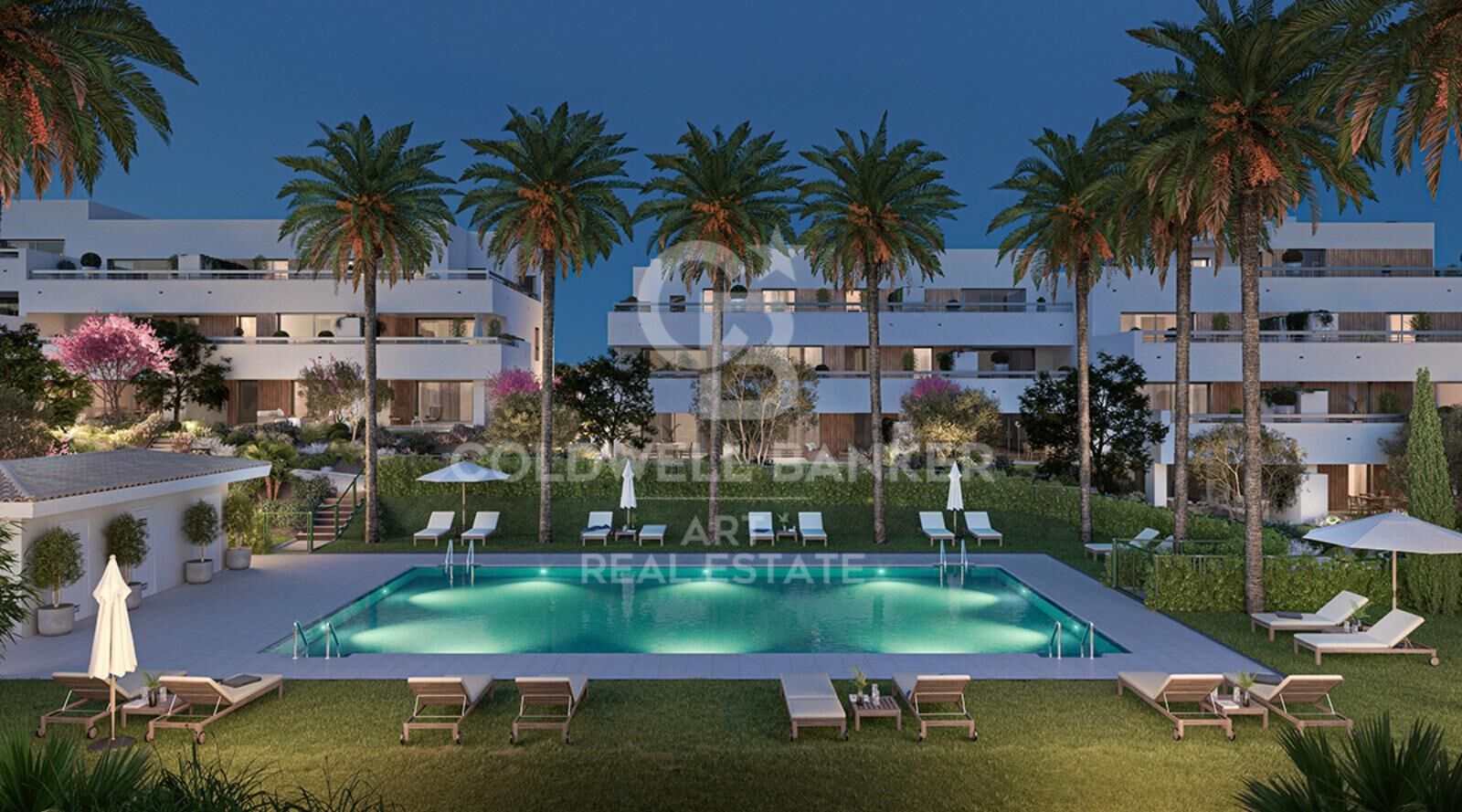 Amplios apartamentos con orientación suroeste en Estepona