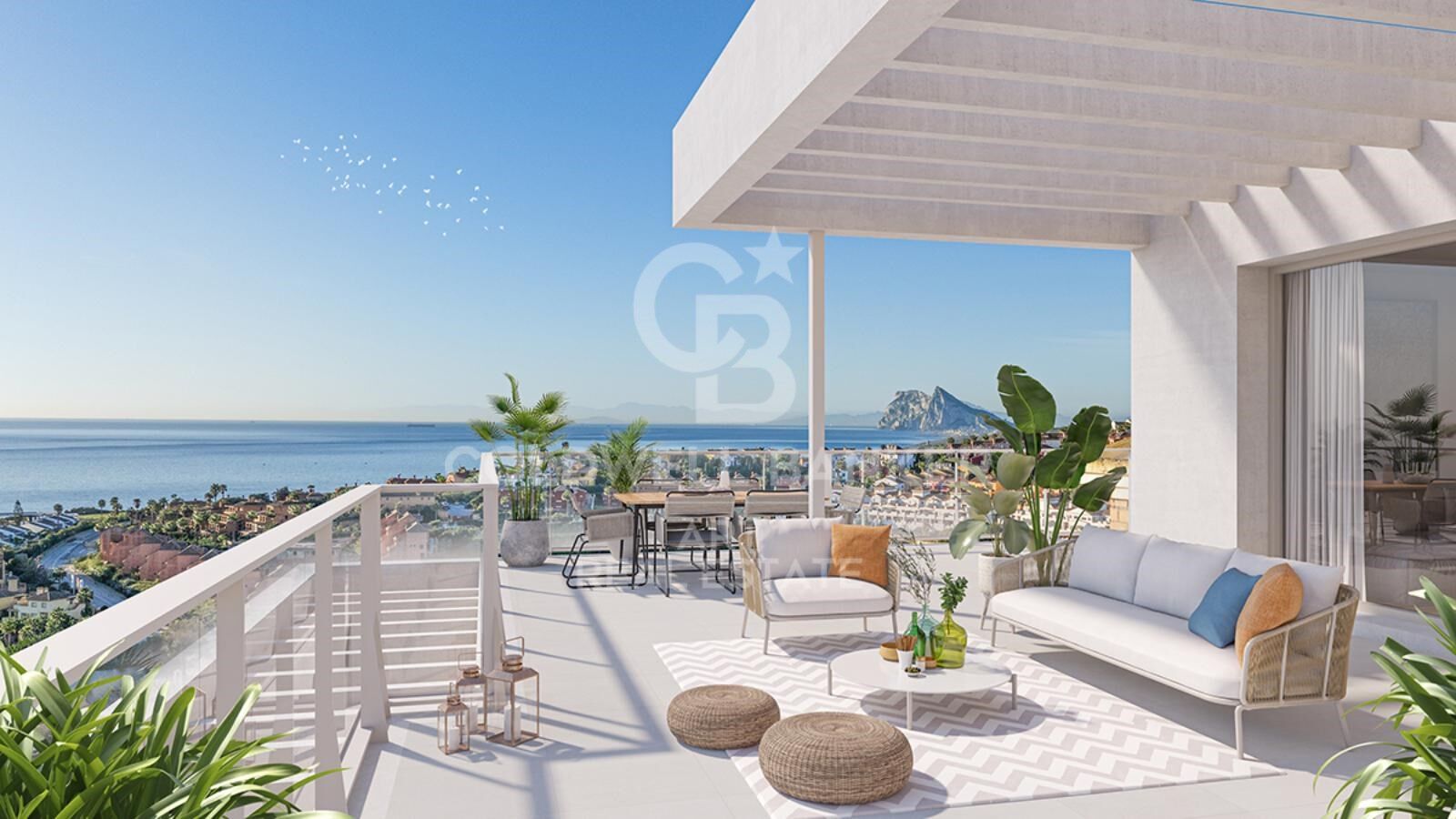 Propriétés neuves avec vue sur la mer et les montagnes à La Alcaidesa