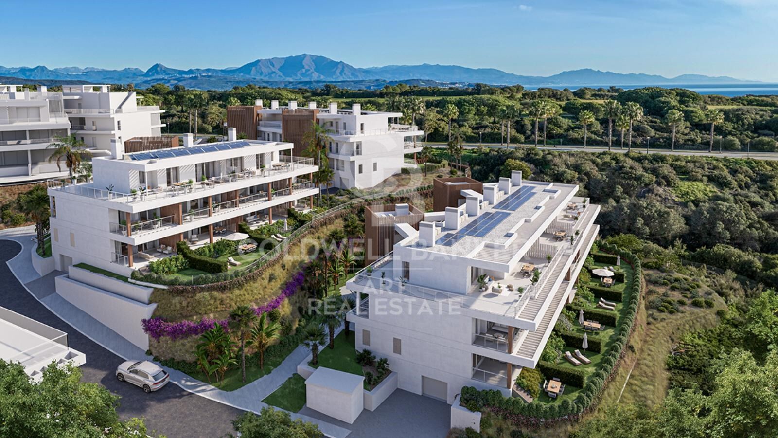 Propriétés neuves avec vue sur la mer et les montagnes à La Alcaidesa