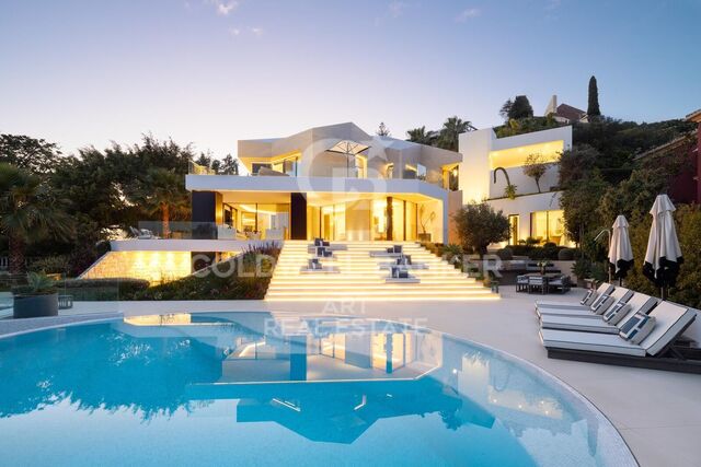 Villa moderna de lujo con vistas al mar en La Quinta, Benahavís