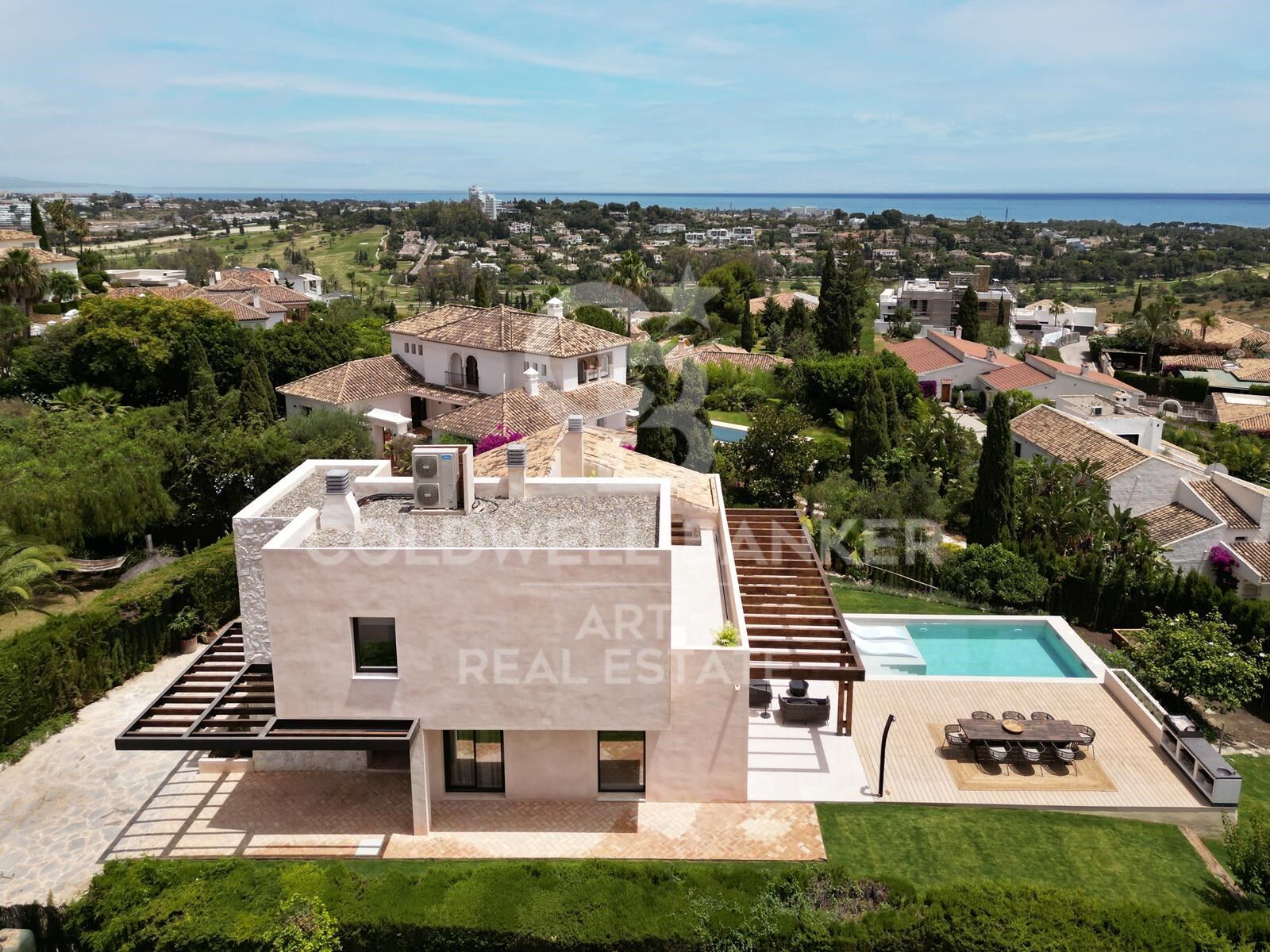 Villa méditerranéenne moderne avec vue sur mer à Paraiso Alto, Benahavís