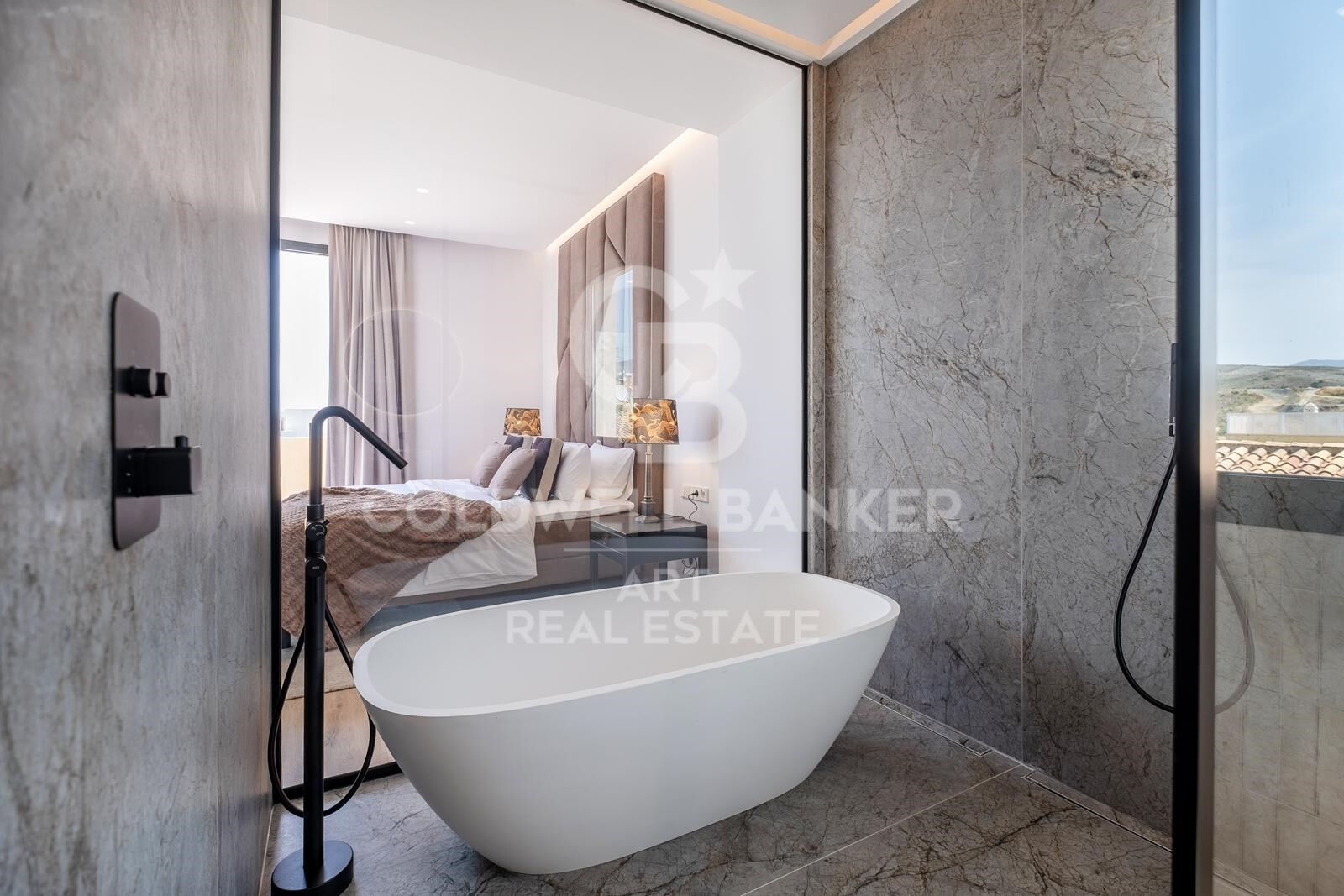 Moderne mediterrane Villa mit Meerblick in Paraiso Alto, Benahavís