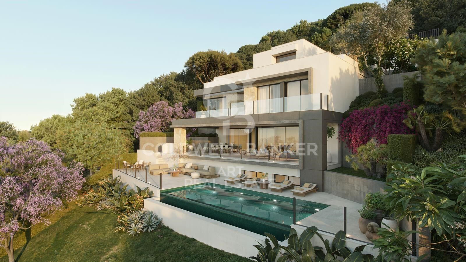 Moderne Villen mit Meerblick und Infinity-Pools in der Nähe von Málaga