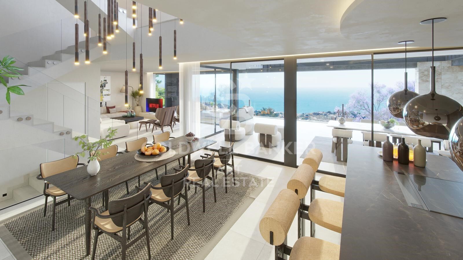 Moderne Villen mit Meerblick und Infinity-Pools in der Nähe von Málaga
