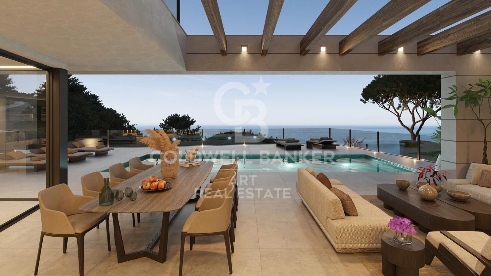 Modern villas with sea views and infinity pools near Málaga City