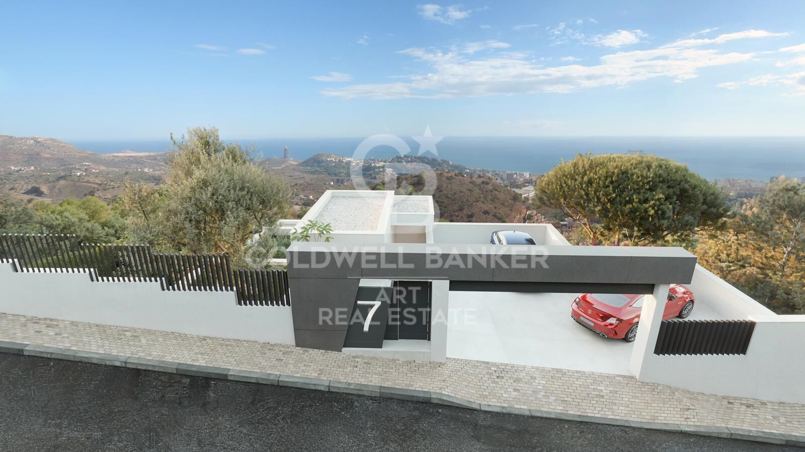 Moderne Villen mit Meerblick und Infinity-Pools in der Nähe von Málaga