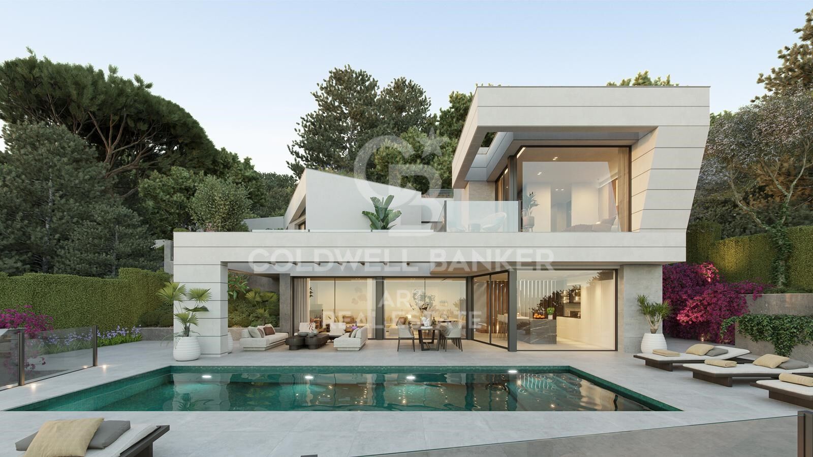 Moderne Villen mit Meerblick und Infinity-Pools in der Nähe von Málaga
