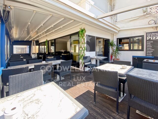 In L'Escala, Verkauf eines Restaurants (Wände + Hintergrund) mit Wohnung