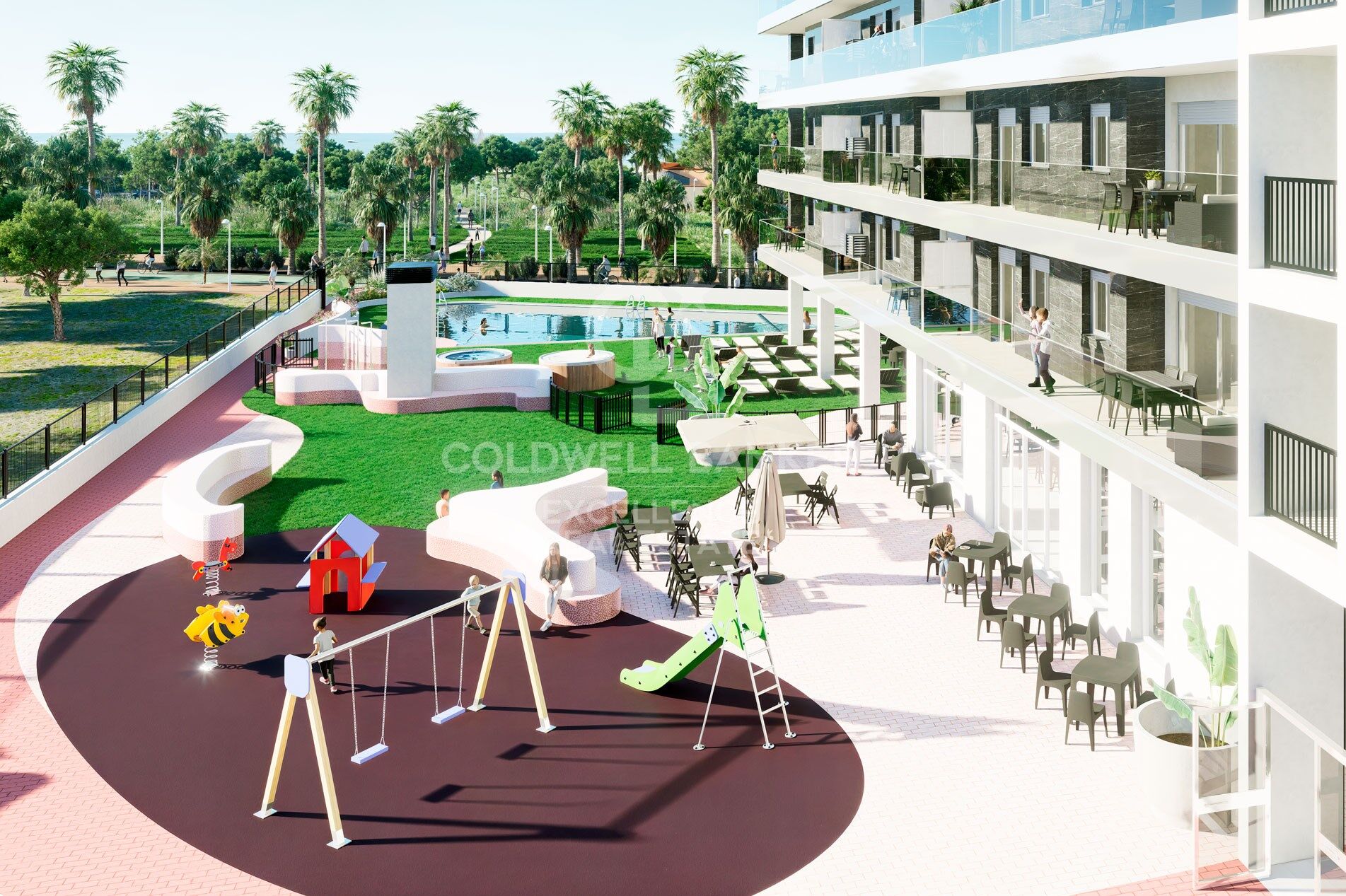 New build apartments on the beachfront in Oropesa del Mar