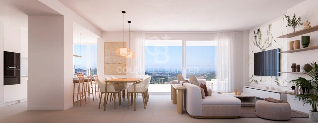 Neu gebaute Häuser mit spektakulärem Blick auf die Bucht von Estepona