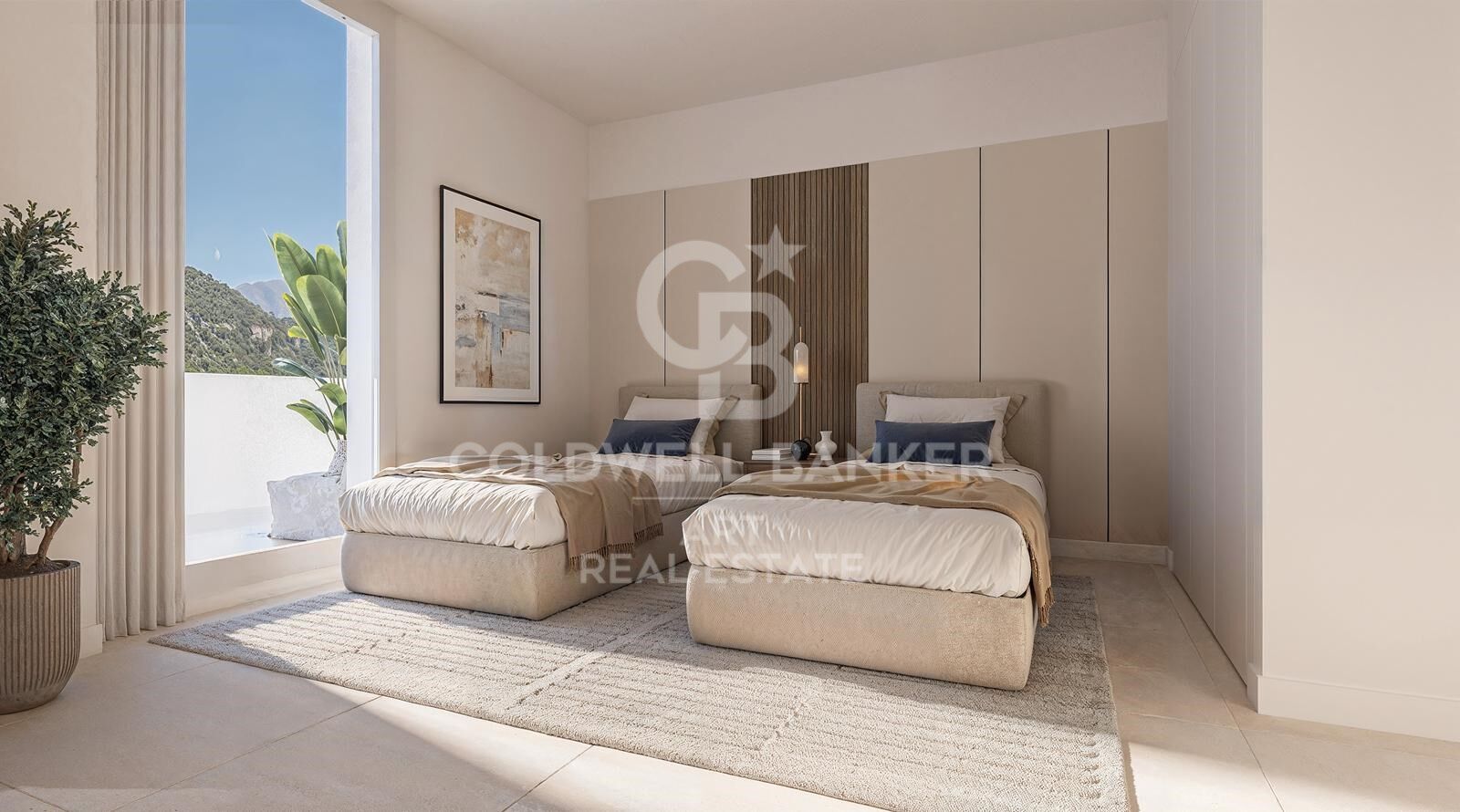 Neu gebaute Häuser mit spektakulärem Blick auf die Bucht von Estepona