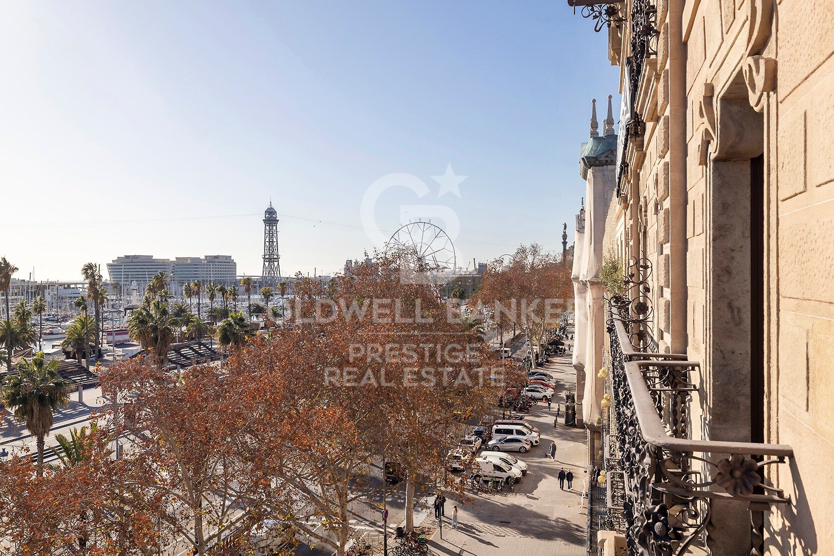 Dernières unités face au Port de Barcelone.