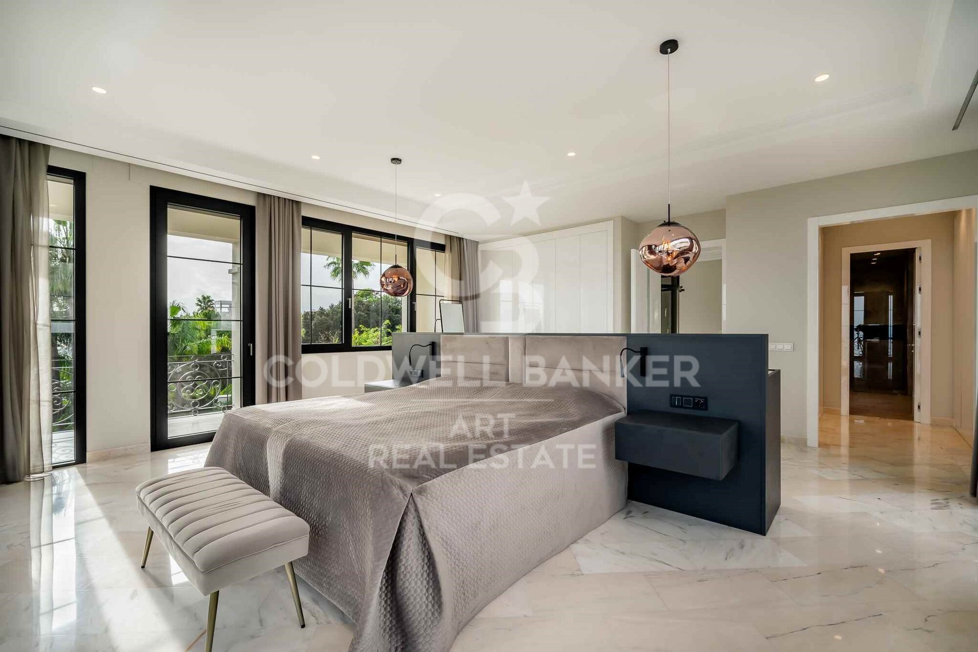 Elegant Mediterranean villa with panoramic sea views in exclusive Sierra Blanca, Marbella