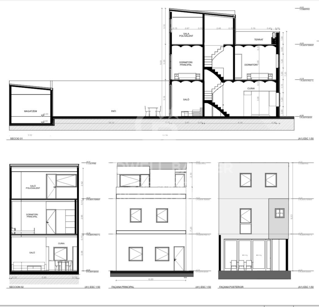 Terraced house for sale on Carrer del Foc Follet, Bon Pastor, Sant Andreu