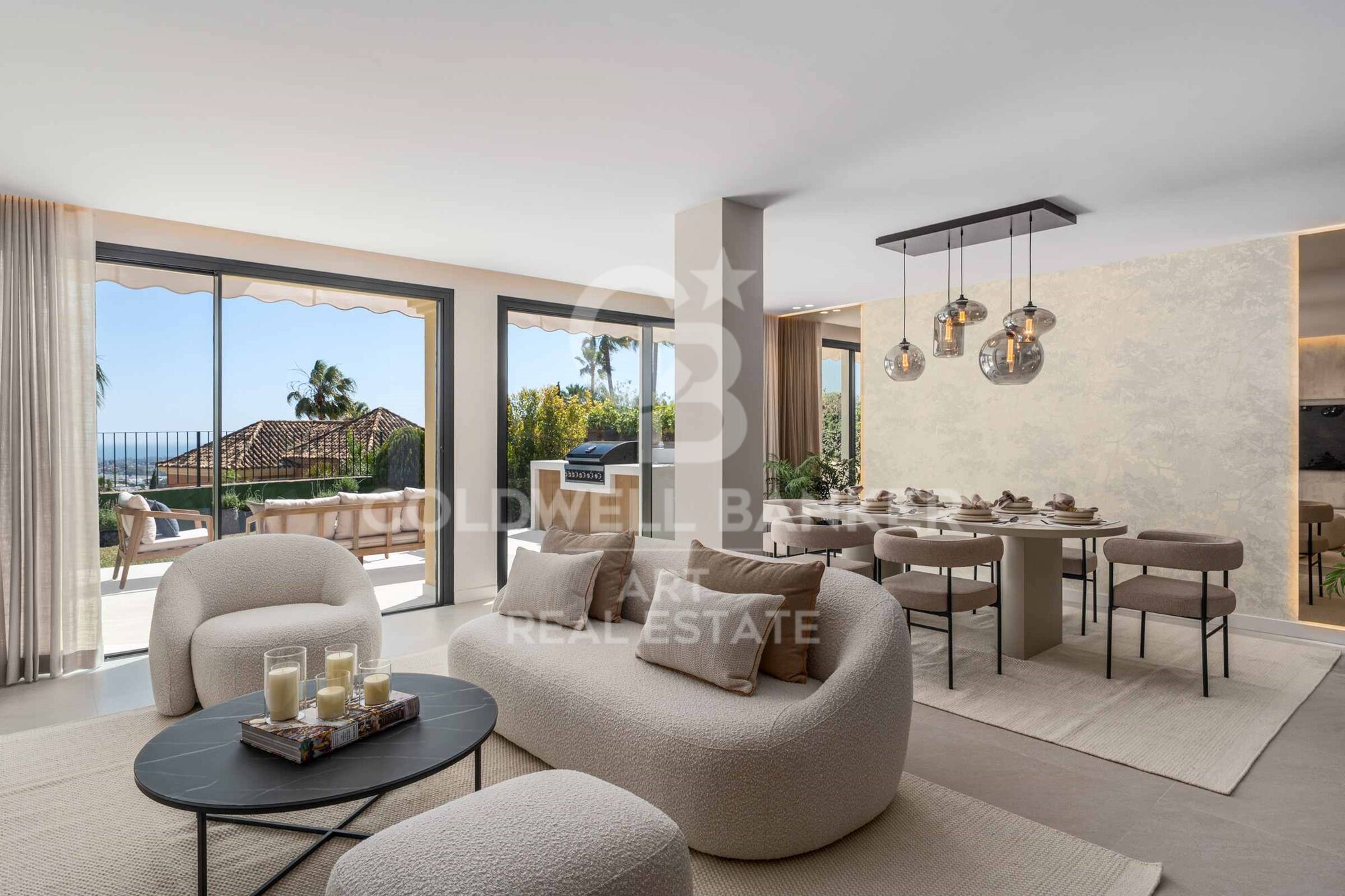 Adosado con solárium y vistas al mar en La Quinta Hills, Benahavís