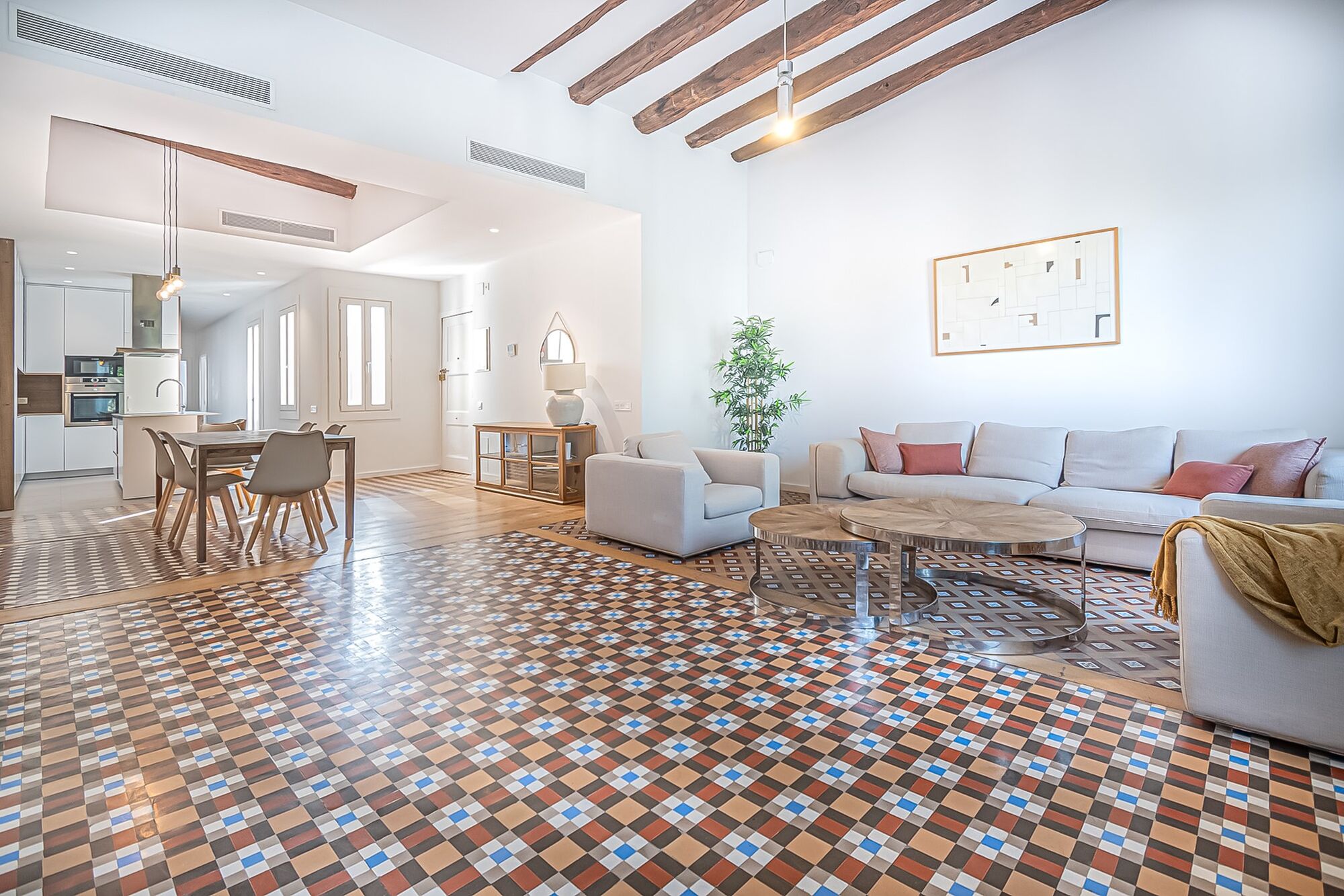 Spacious and bright apartment in a classical building
