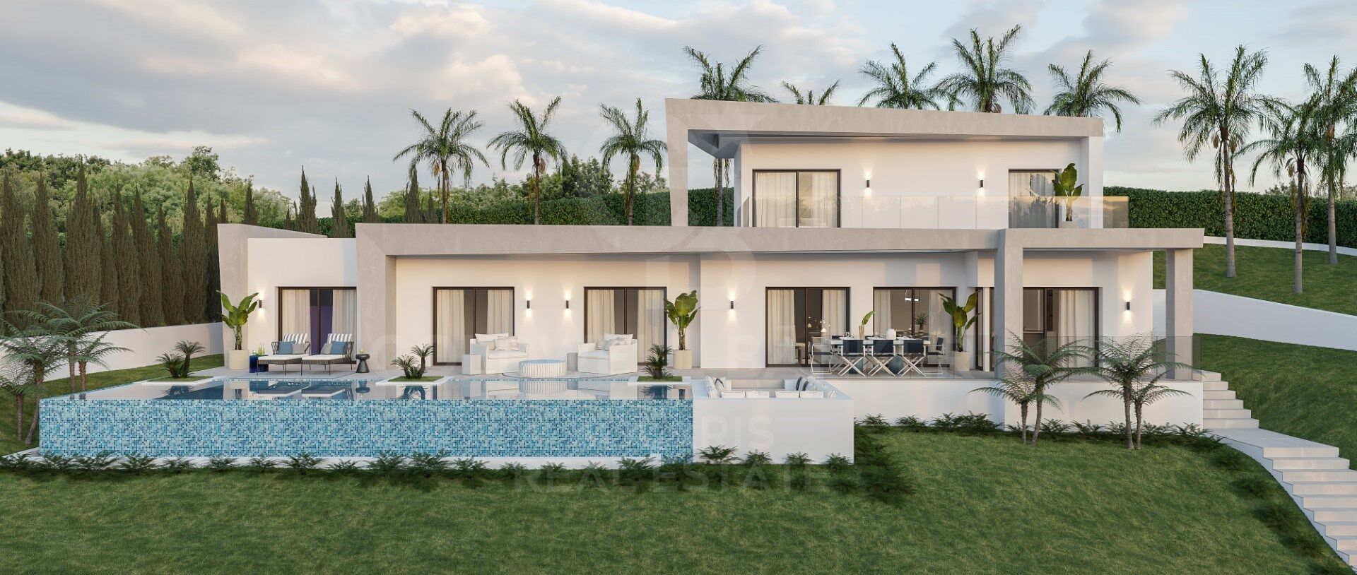Villa Odon - Moderne Villa in Javea mit Blick auf die Berge und das Meer.