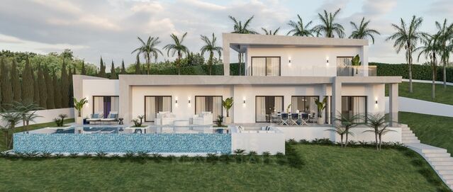 Villa Odon - Moderne Villa in Javea mit Blick auf die Berge und das Meer.
