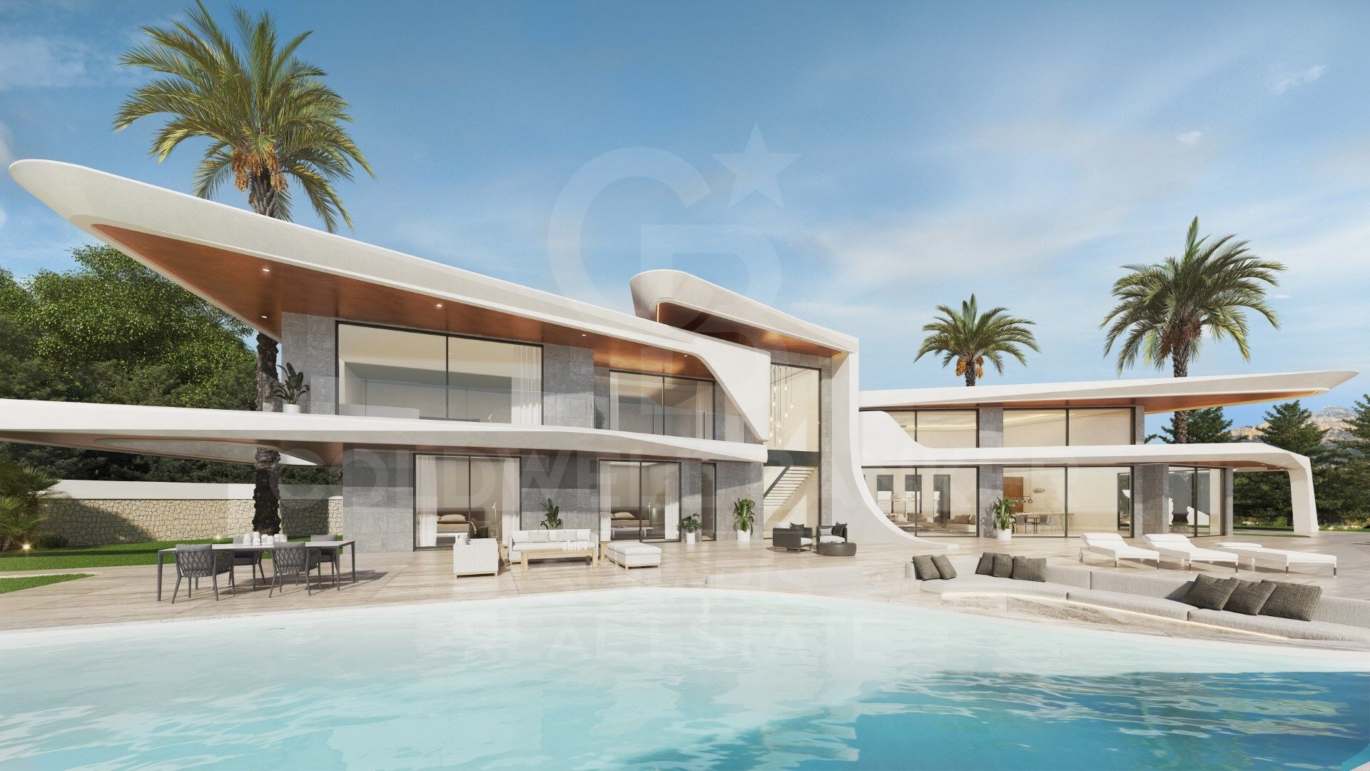 Villa Cosmos - Espectacular y preciosa villa de diseño curvo en Jávea