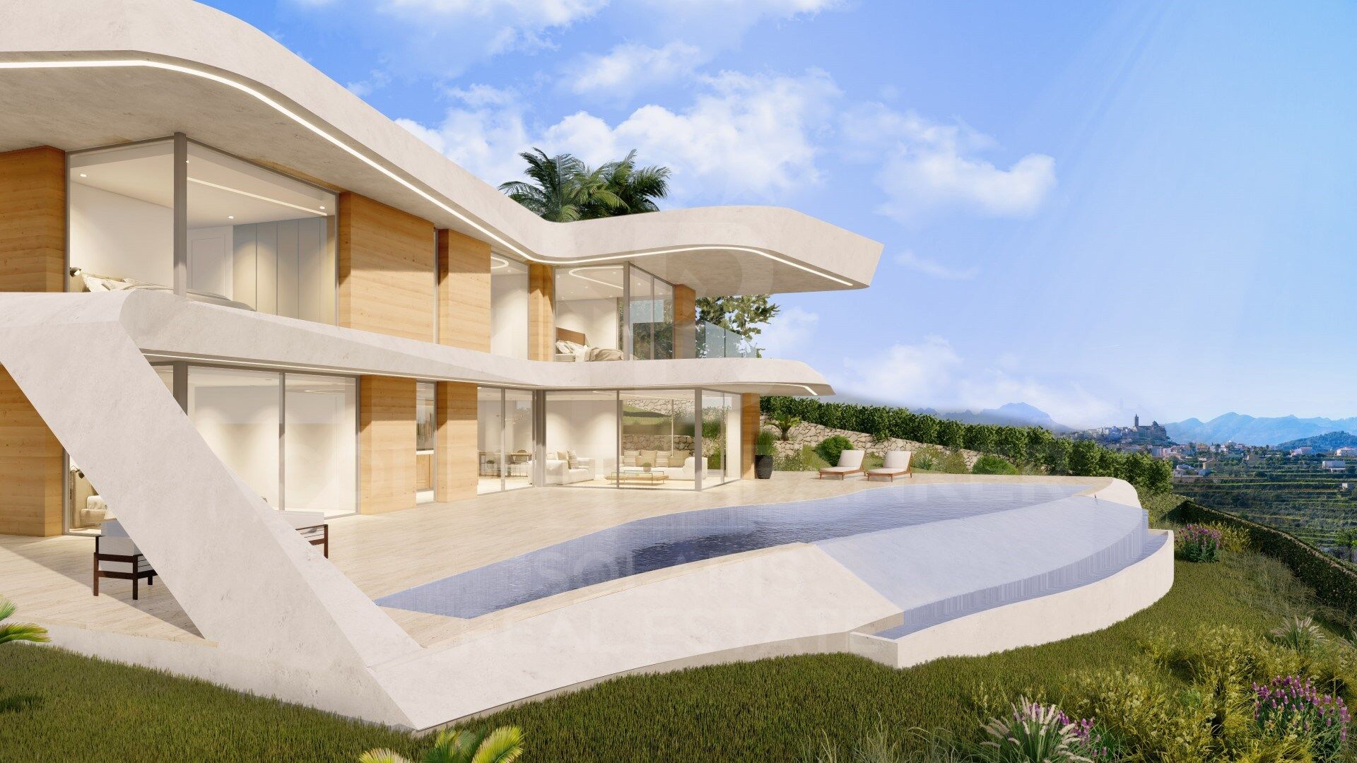 Villa Chronos - Villa moderne, proche de la plage avec vue panoramique