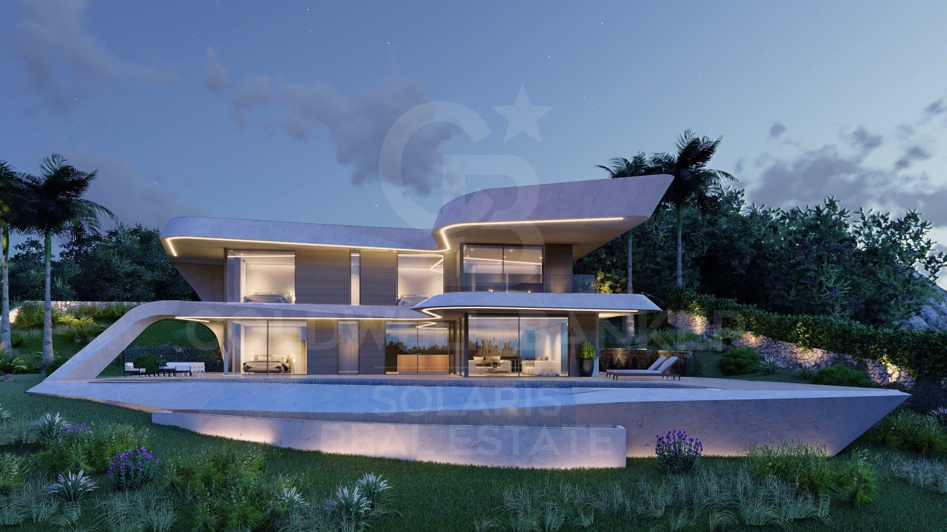 Villa Chronos - Villa moderna, cerca de la playa con vistas panorámicas