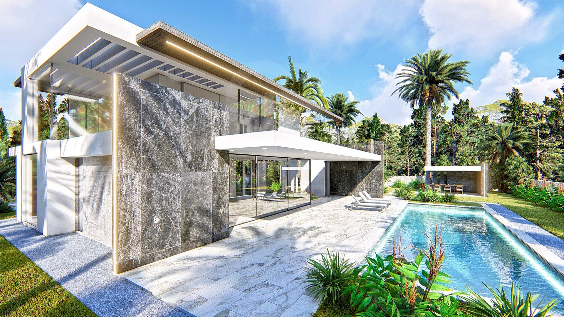 Villa Rhea - Combinación de diseño con vistas panorámicas en Jávea