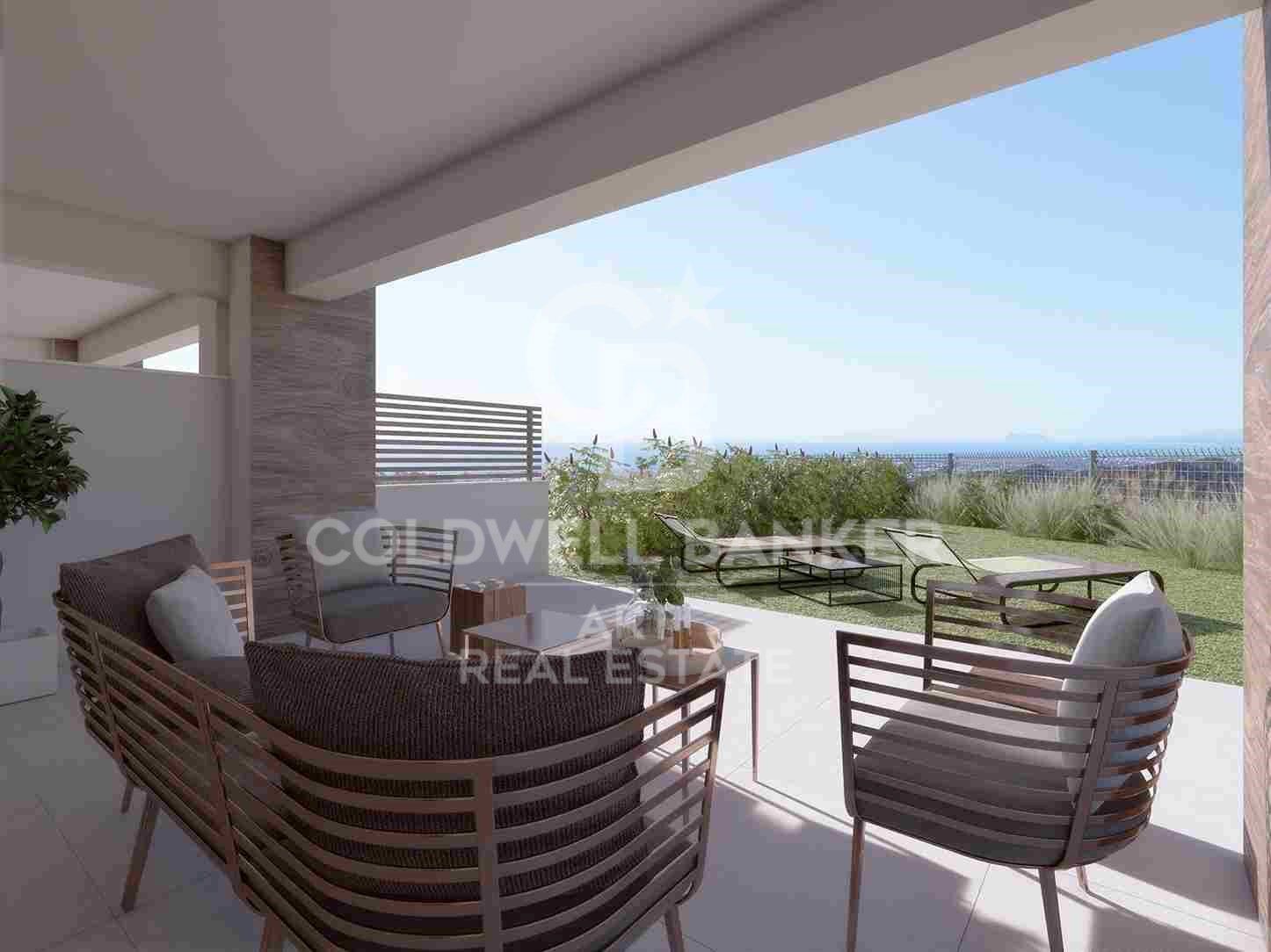 Viviendas adosadas con vistas a Gibraltar en Istán
