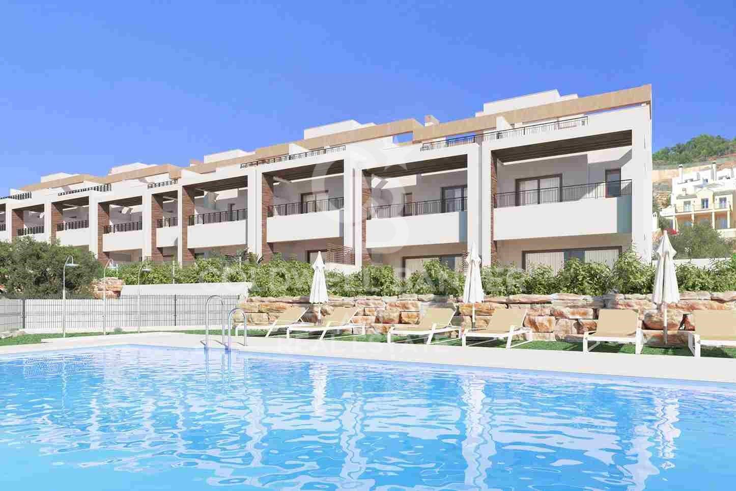 Viviendas adosadas con vistas a Gibraltar en Istán