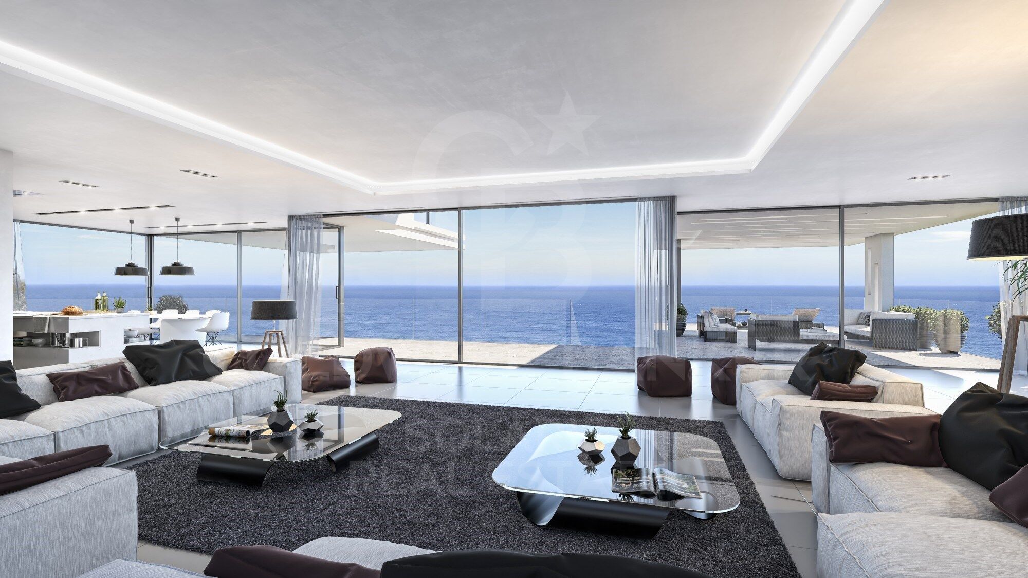 Villa Ariadna - Design exclusif en première ligne avec des vues spectaculaires sur la mer.