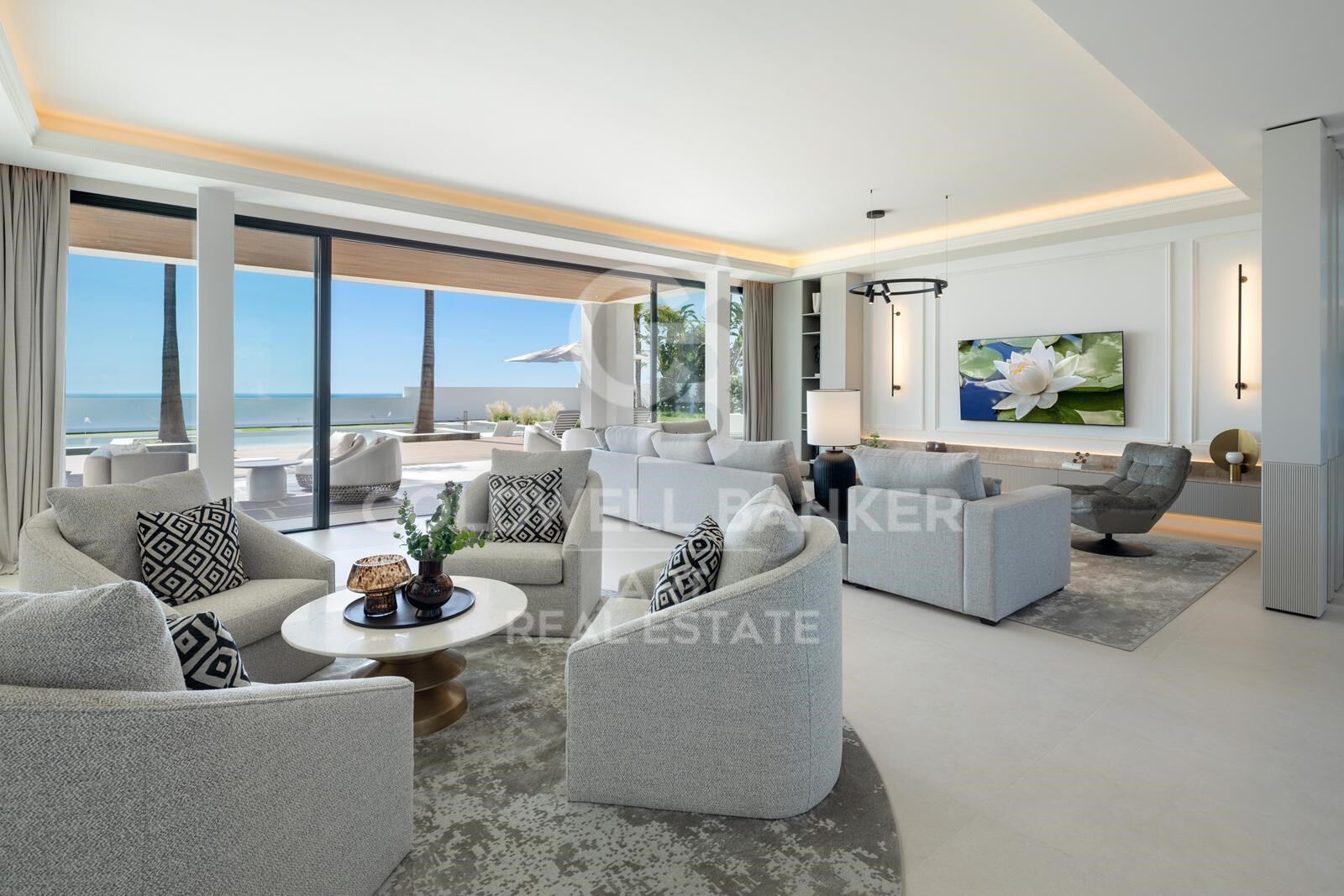 Moderne Luxusvilla mit Panoramablick in Monte Halcones, Benahavís