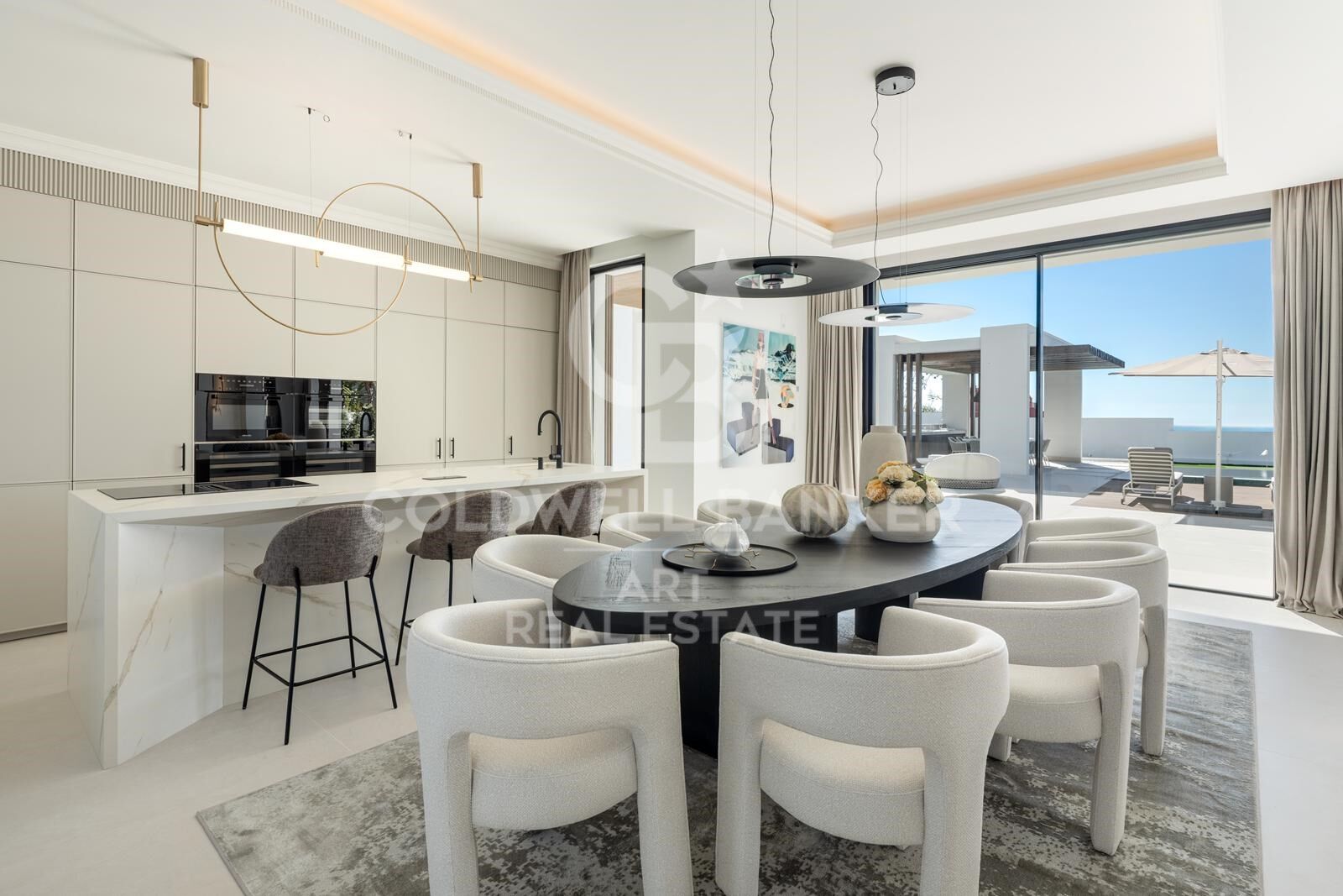 Moderne Luxusvilla mit Panoramablick in Monte Halcones, Benahavís