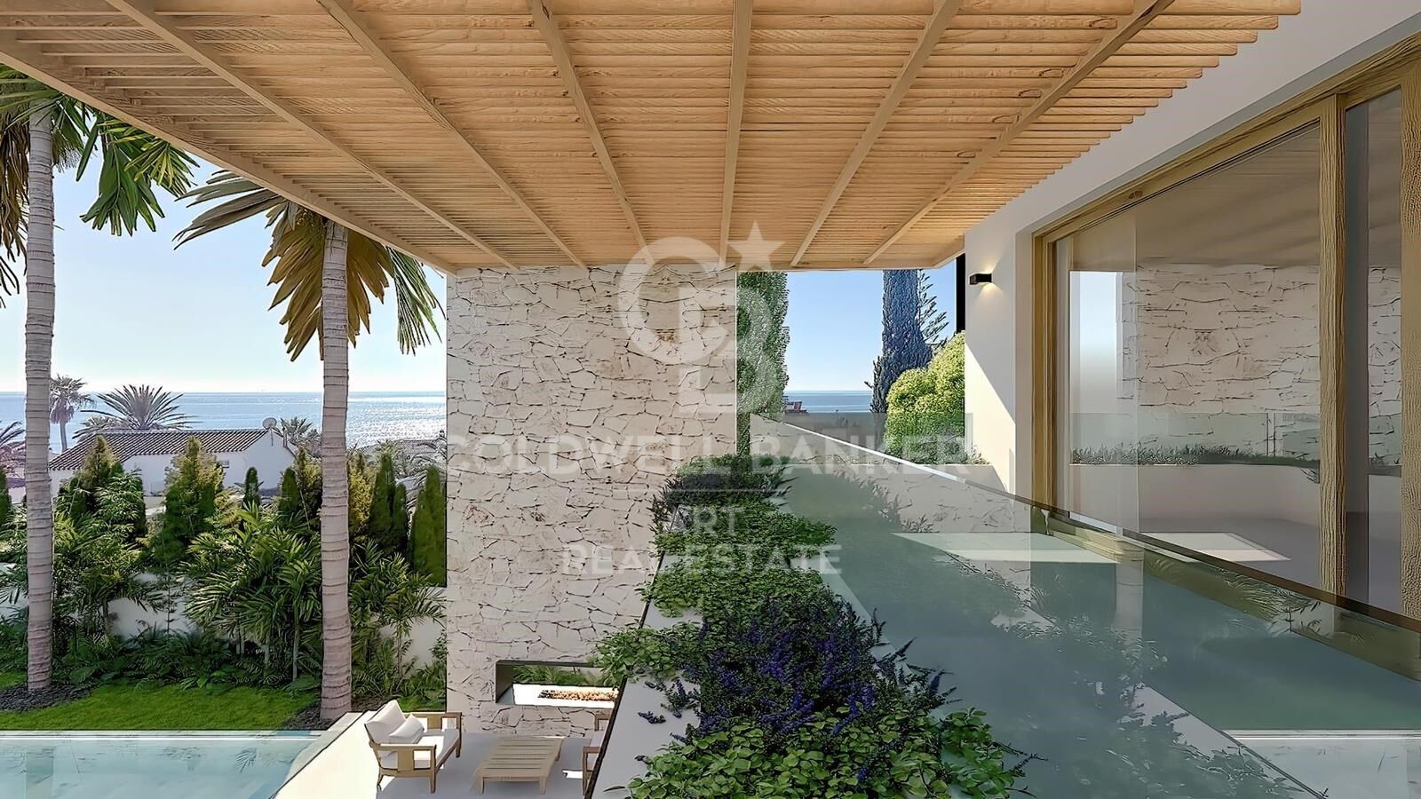 Exceptional beachside plot with licensed luxury villa project in Marbesa, Marbella East