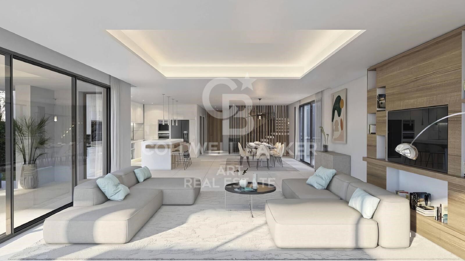 Luxusvilla mit Panoramablick auf das Meer in Bahía de las Rocas, Manilva