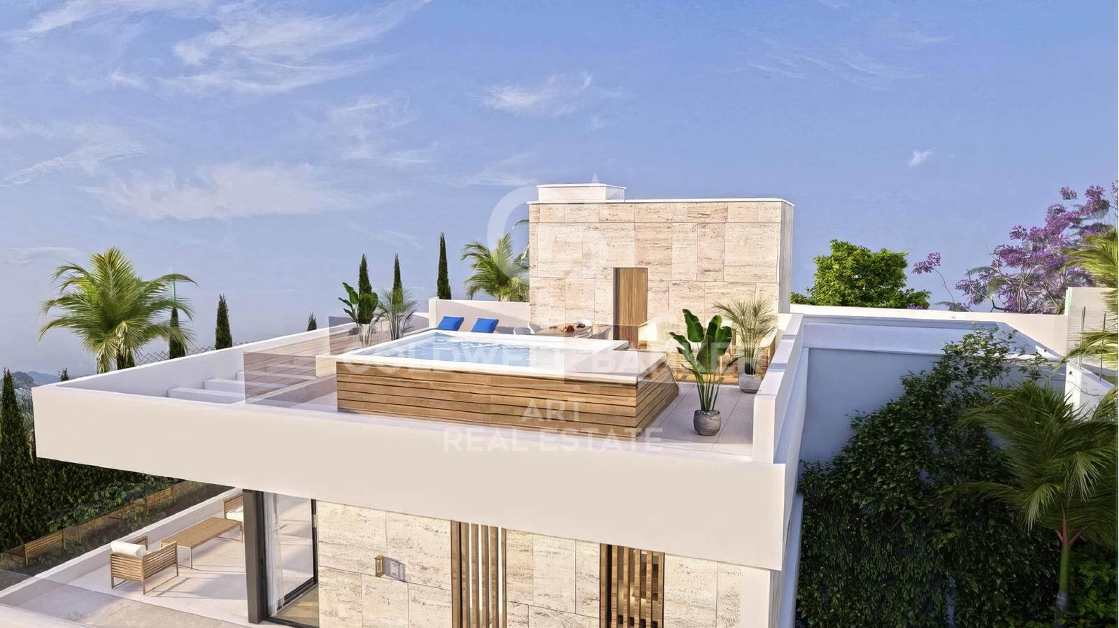 Villa de lujo con vistas panorámicas al mar en Bahía de las Rocas, Manilva