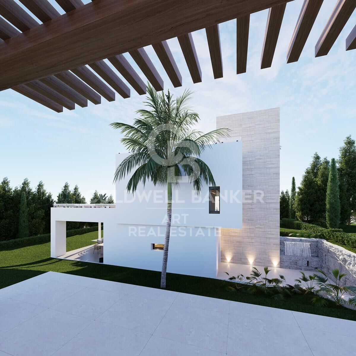 Moderna villa de obra nueva con vistas panorámicas en Valle Romano, Estepona