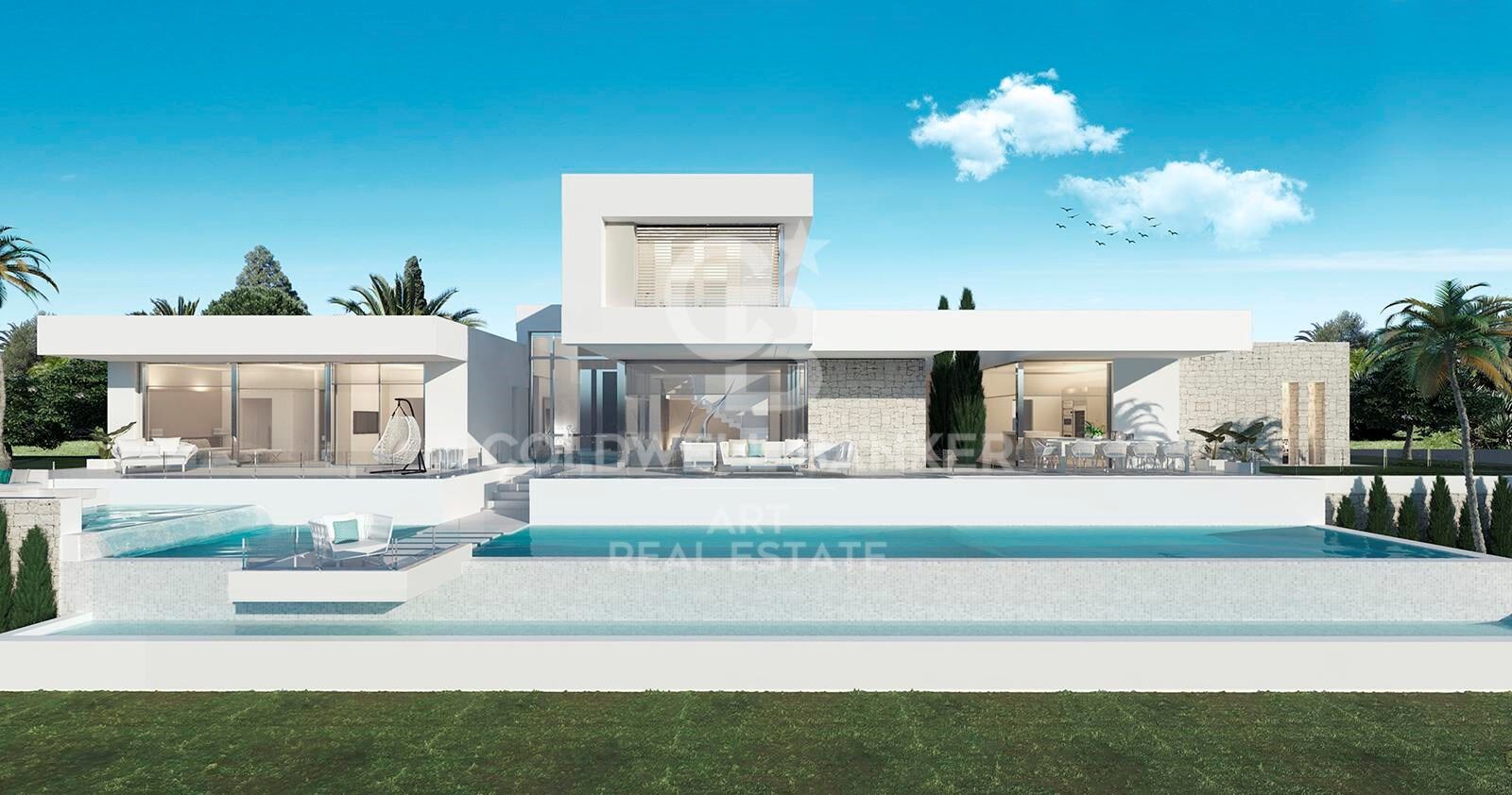 Luxury contemporary villa with sea views in Los Flamingos, Benahavís