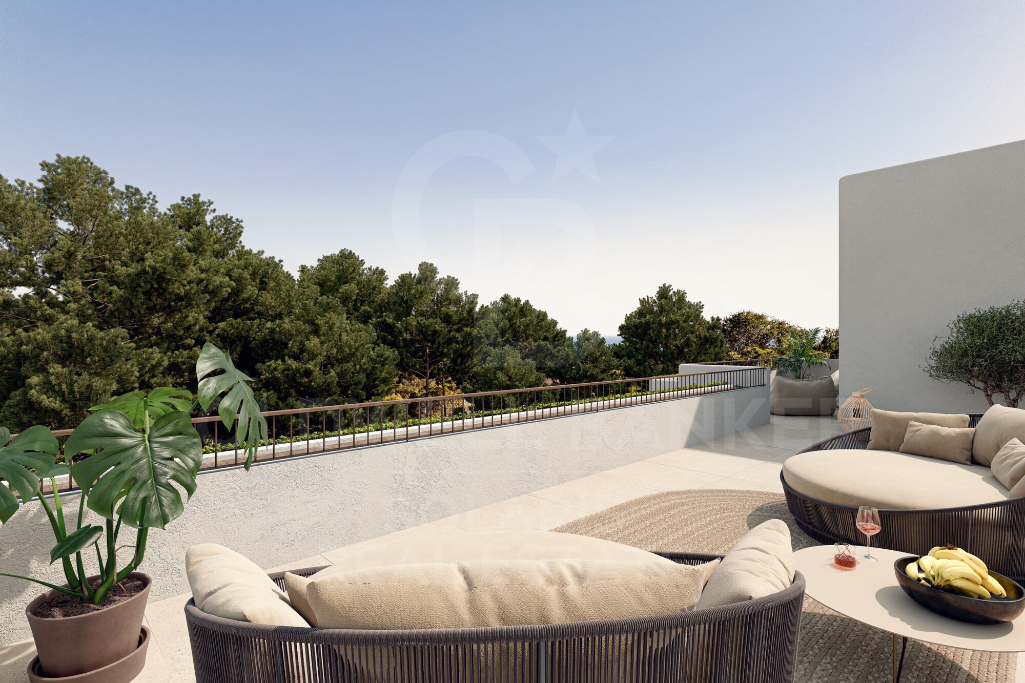 L'élégance d'Ibiza à Moraira : nouvelle villa avec piscine, jardin et vue imprenable