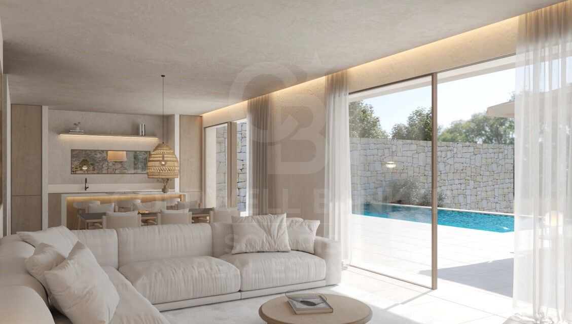 Experience the Mediterranean essence in this open-plan villa with high-end finishes in Moraira
