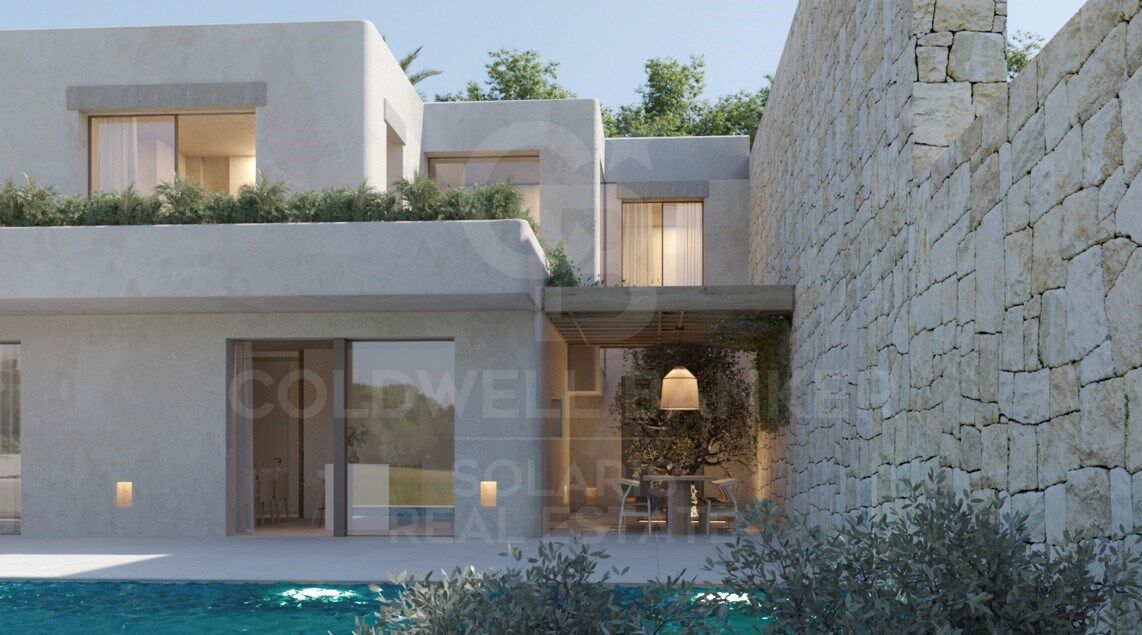 Experience the Mediterranean essence in this open-plan villa with high-end finishes in Moraira