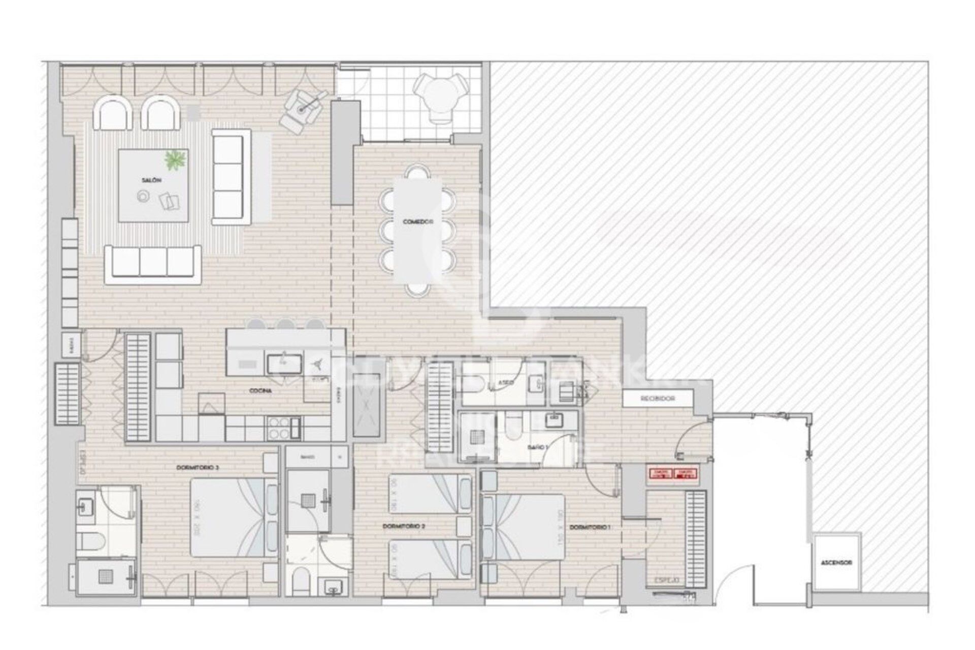 Appartement neuf de 3 chambres avec terrasse à Lista, Madrid
