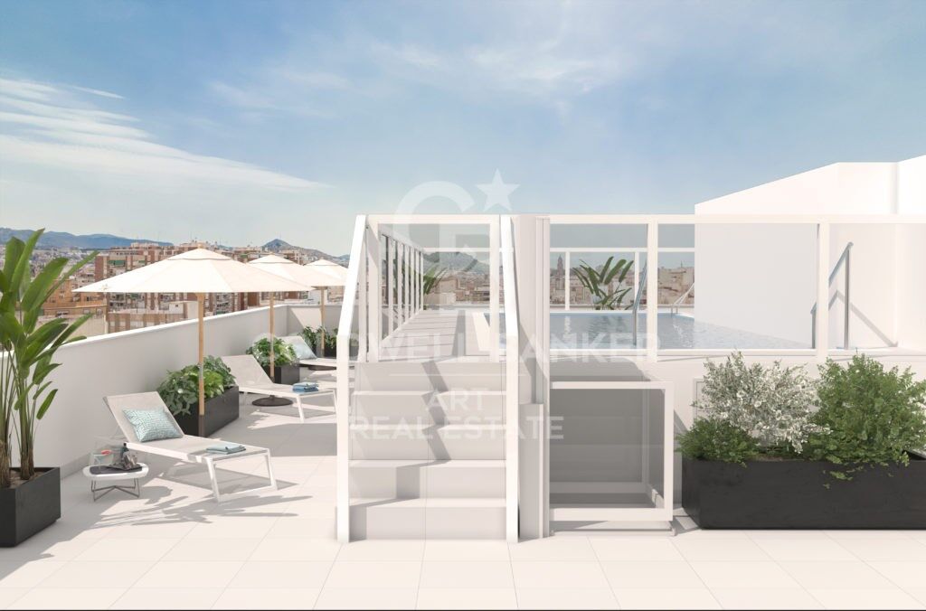 Stylish urban living with panoramic views in Málaga