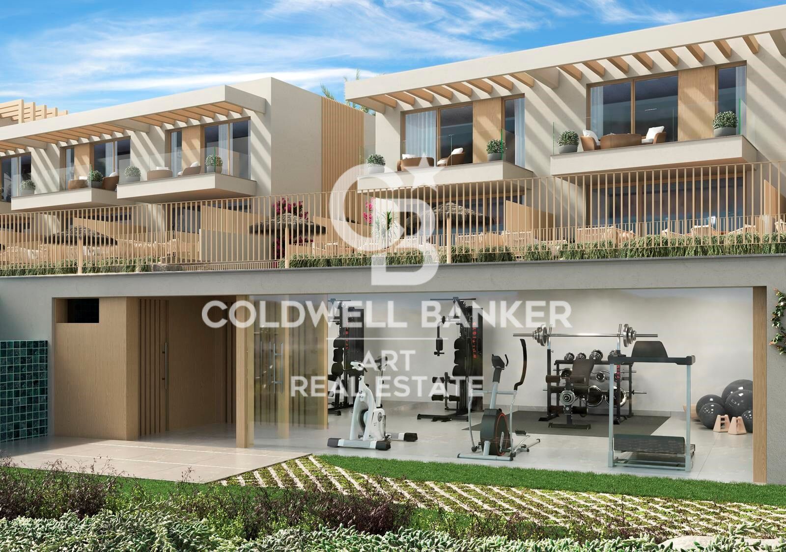 Modern Mediterranean townhouses with sea views in Manilva