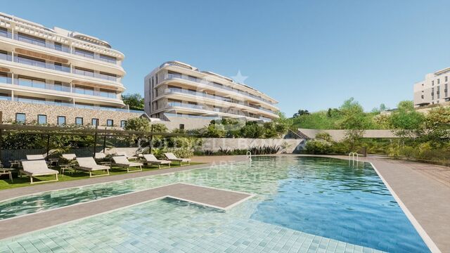 Apartamentos con vistas panorámicas al mar y a la montaña en Mijas