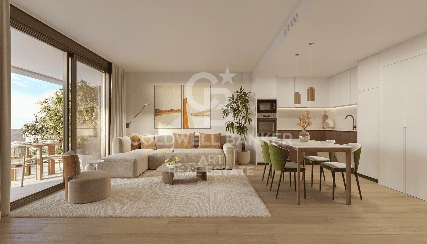 Apartamentos con vistas panorámicas al mar y a la montaña en Mijas