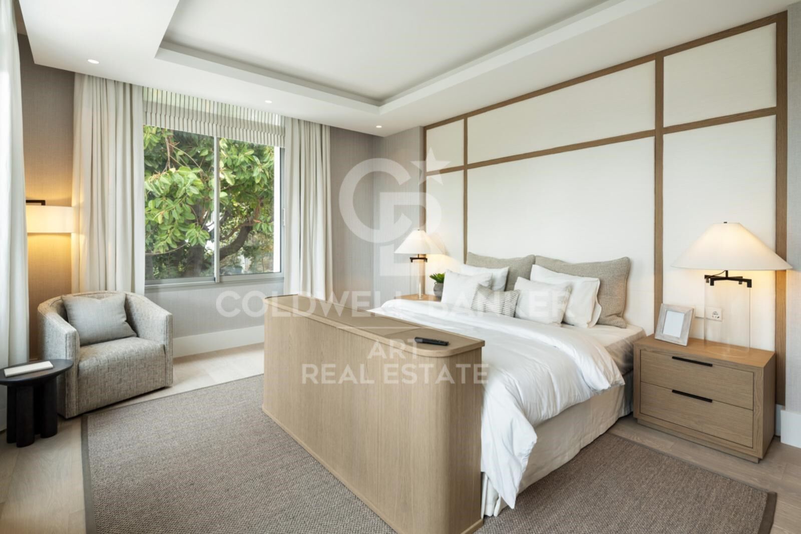 Newly-built designer Villa with Tennis Court & Mountain Views on Golden Mile, Marbella