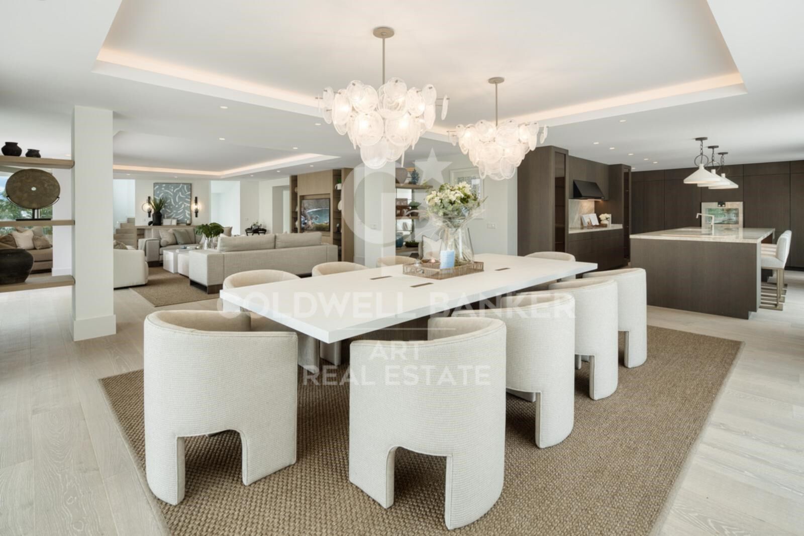 Newly-built designer Villa with Tennis Court & Mountain Views on Golden Mile, Marbella